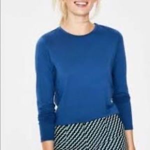 Boden royal blue long sleeve tee top